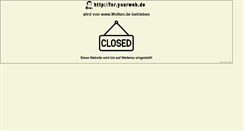 Desktop Screenshot of for.yourweb.de